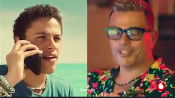 عمرو دياب ونجله