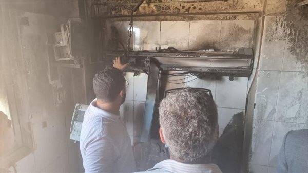 حريق مستشفى دمياط