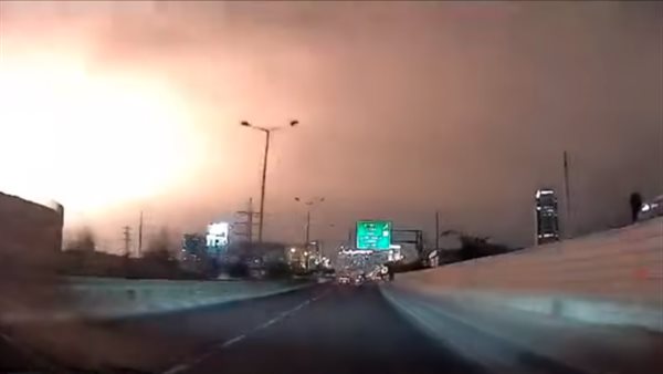 لقطة من الانفجار