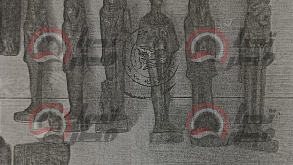 الأثار المضبوطة