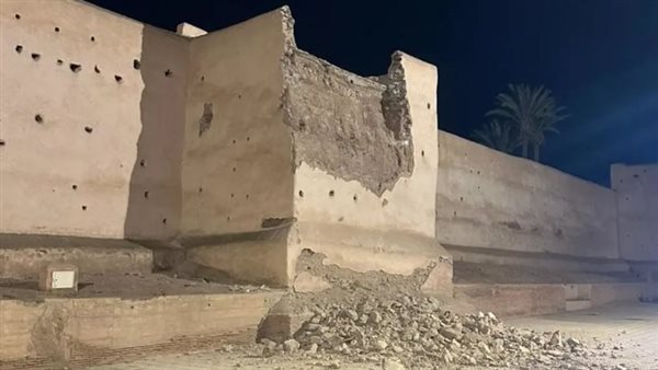 انهيار سور أثري بمراكش