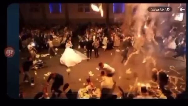 لحظة اندلاع الحريق