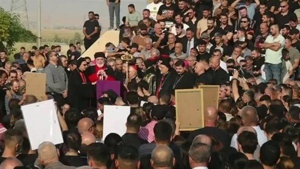 لقطة من الجنازة