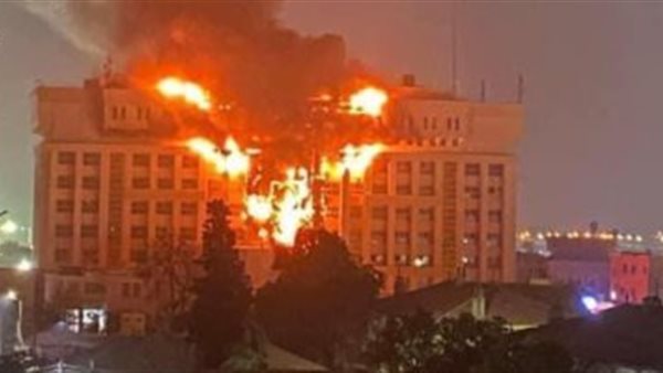 حريق مديرية أمن الإسماعيلية