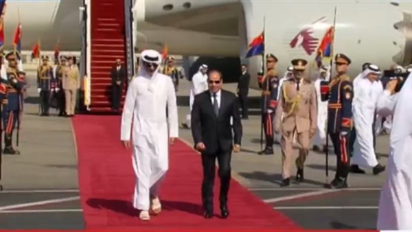 السيسي وأمير قطر