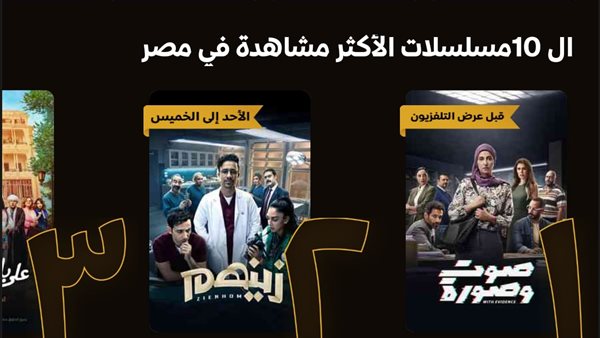 قائمة الأعلى مشاهدة