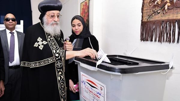 البابا تواضروس يدلي