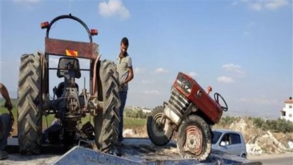 تصادم جرار زراعي