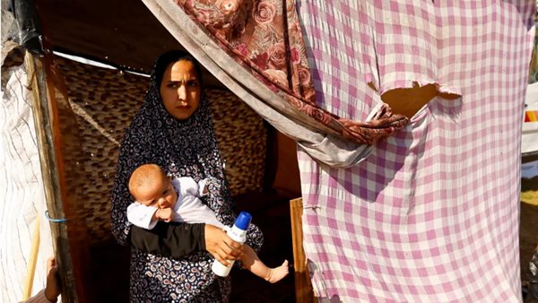 أحد النازحين فى غزة