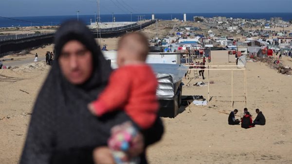 نازحين فى غزة- ارشيفية