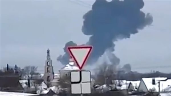 لحظة سقوط الطائرة