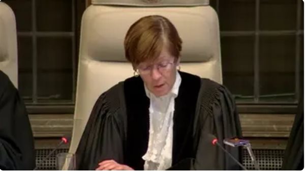 رئيسة محكمة العدل