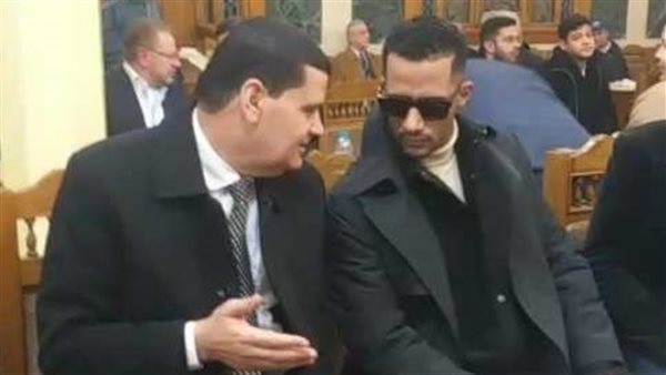 محمد رمضان في عزاء