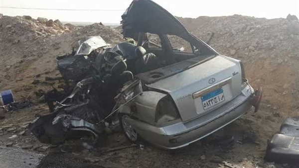 صور من حادث تصادم