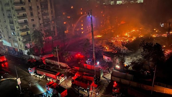 حريق موقع تصوير مسلسل