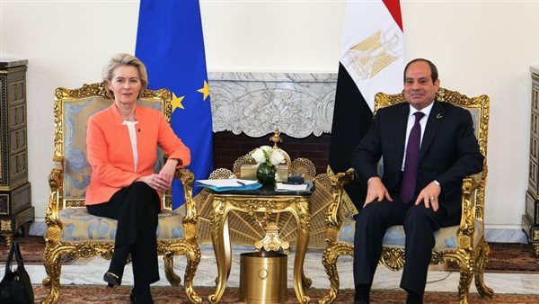 السيسي وفون دير لاين