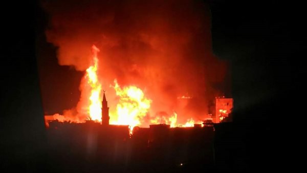 حريق استوديو الأهرام