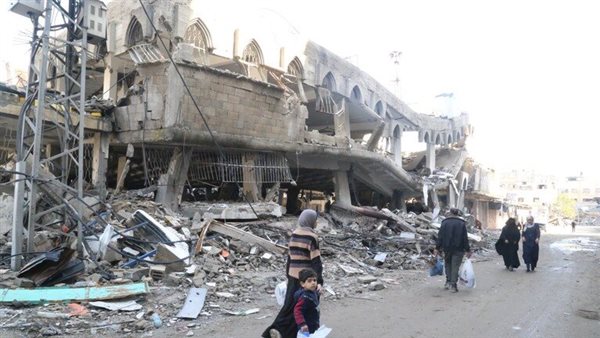 آثار القصف الإسرائيلي