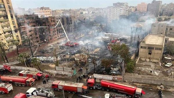 حريق ستديو الاهرام