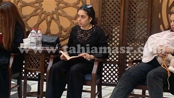 ريم أحمد بعزاء والدتها