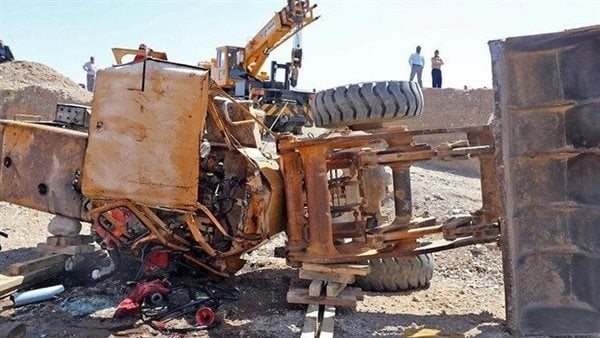 حادث لودر بسوهاج