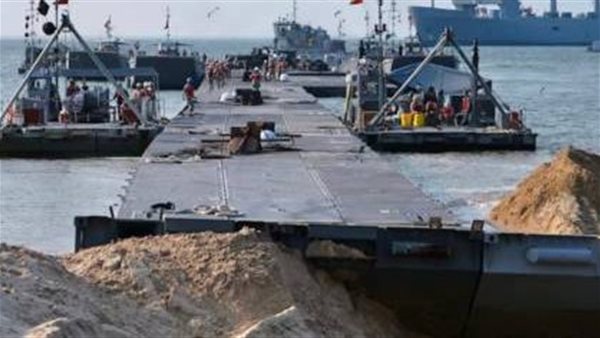 الجسر البحري في غزة