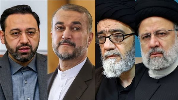 الرئيس الإيراني ومرافقيه