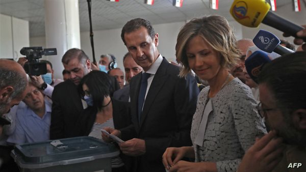 بشار الأسد وزوجته