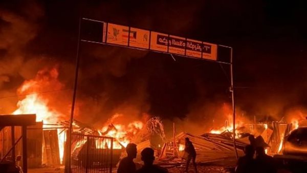 إسرائيل قصفت مخيم