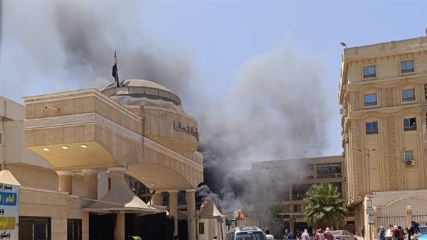 حريق في كلية طب الاسنان