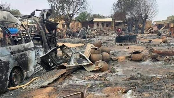 آثار القتال في مدينة