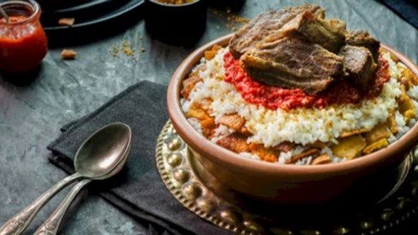 الفتة باللحمة الضاني