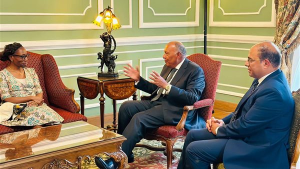 شكري يستقبل رئيسة