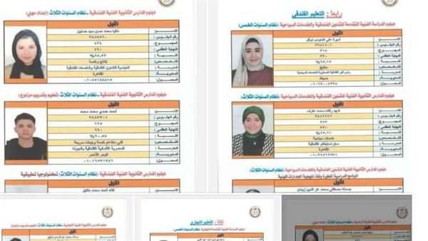 نتيجة الدبلومات الفنية