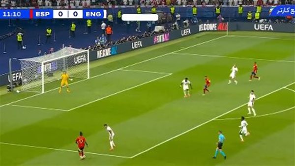 الشوط الأول من مباراة