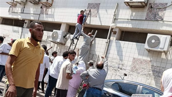 حريق مستشفى السادات