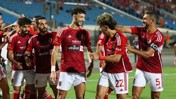 فرحة لاعبي الأهلي