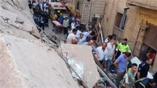 انهيار عقار بشبرا