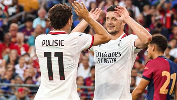 مباراة ميلان وبرشلونة