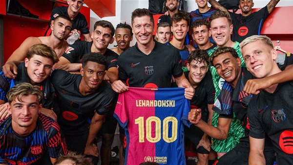 لاعبو برشلونة بعد