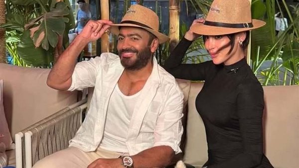 تامر حسني وبسمة بوسيل