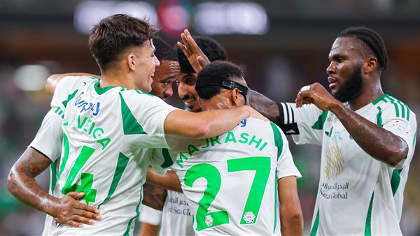 احتفال لاعبي أهلي