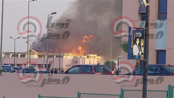 حريق بمدينة الإنتاج