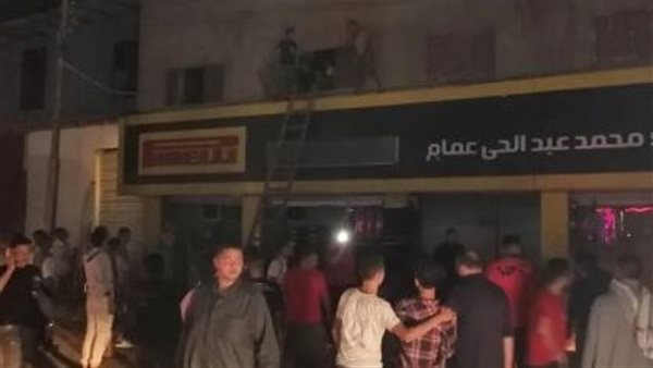 حريق ورشة بالمحلة