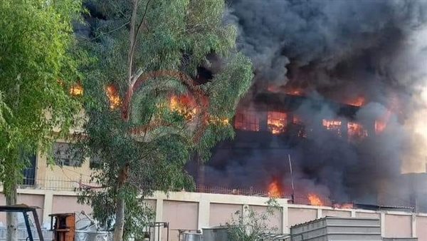 حريق بالعاشر من رمضان