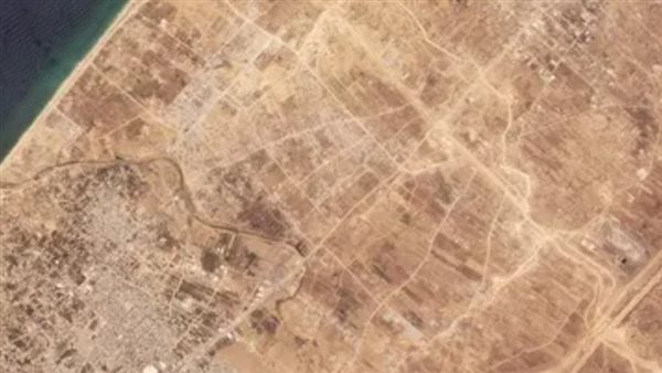 غزة عبر الأقمار الصناعية