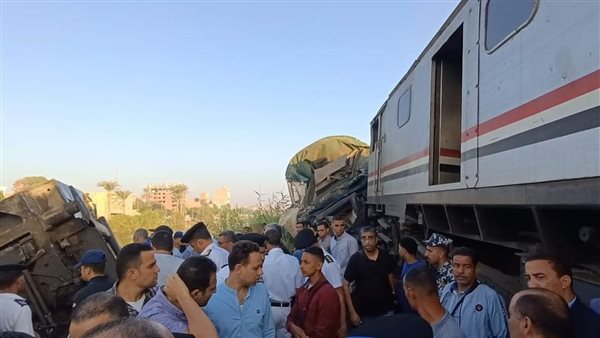 حادث تصادم قطاري