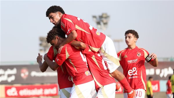 احتفال لاعبي أهلي