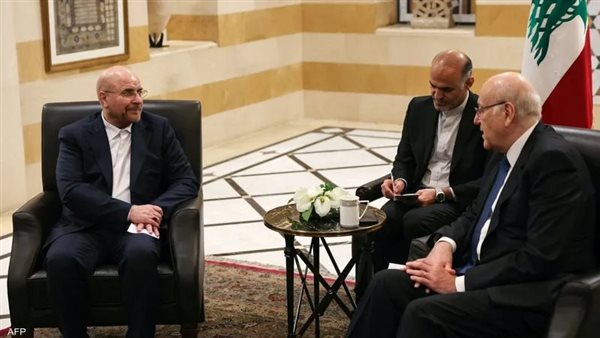 ميقاتي مستقبلا قاليباف