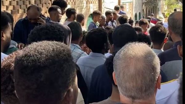 جنازة سيدة ضحية قطار